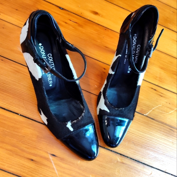 Donald J. Pliner Shoes - Donald J Pliner Couture pony hair heels with ankle strap